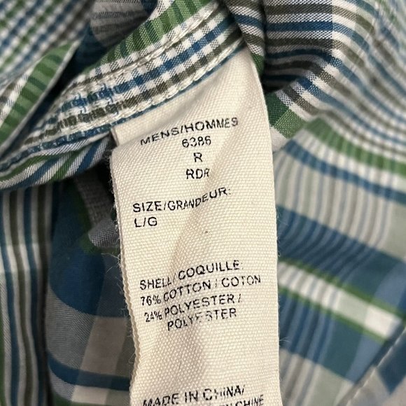 Woolrich Shirt Mens Large Button Down Plaid Lightweight - Picture 6 of 7